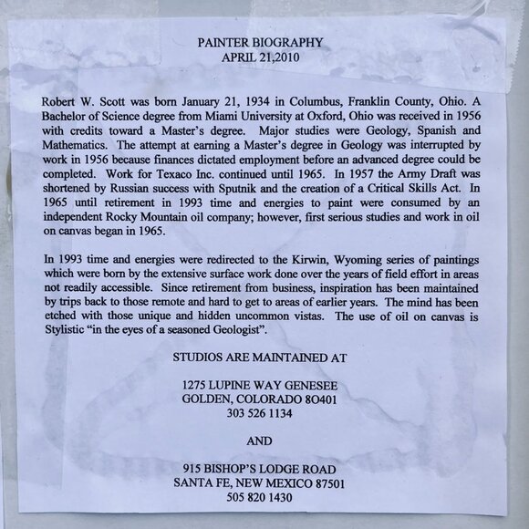 Framed Original Oil Painting on Canvas - Fox in Santa Fe New Mexico - Picture 11 of 15